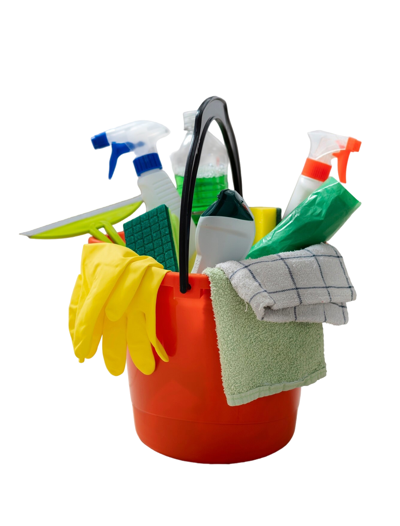 Home still life cleaning tools